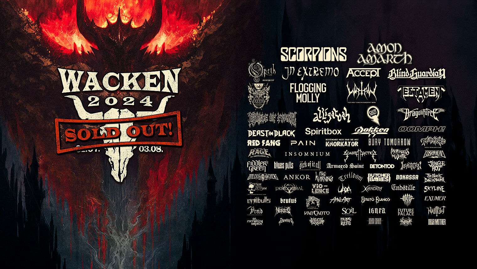 Wacken Open Air 2024 More bands confirmed for their next edition